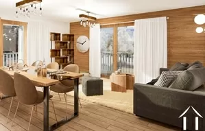 Bel appartement 2 chambres au troisieme etage d'une residence neuve chamonix-mont-blanc Ref # C4915 - B305 